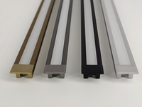Promotion : Profilé en aluminium trempé T5 W10x8mm pour éclairage encastré à LED, surface anodisée, plinthe lumineuse LED