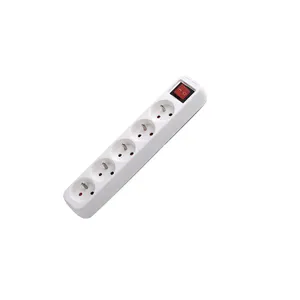 5 Way French Type Master Switch Power Strip Master Slave Electric Extension Socket