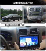 Lecteur multimédia de voiture avec navigation GPS Wifi 10 pouces, DSP, RDS, vidéo, Carplay, radio Android pour Toyota Crown 13 2010~2012