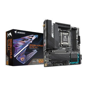 Tarjeta Madre <span class=keywords><strong>Aorus</strong></span> Elite AX B650M Gaming X ATX, Máximo 128 GB DDR5 DIMM, WiFi 6E, PCIe 4.0, SATA, para Escritorio, Ranura <span class=keywords><strong>AM5</strong></span>, Nueva/Reacondicionada - Product Image 1