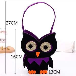 Sac drôle de feutre de citrouille de magicien pour Halloween sac de bonbons pour enfants pour accessoire de Festival pour le Ramadan nouvel an - Product Image 4