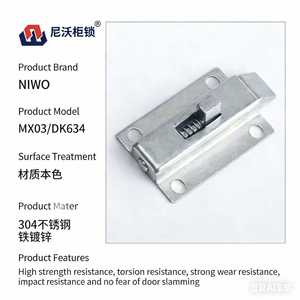 Nwo dk634 lच लॉक औद्योगिक हास्प जस्ता मिश्र धातु चांदी औद्योगिक कैबिनेट प्रभाव दरवाजा - Product Image 4