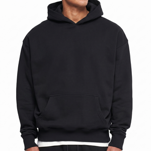 Sweat-shirt à capuche surdimensionné personnalisé 6742 – Vente en gros unisexe, coupe ample à épaules tombantes, en coton épais, vierge et uni – Fournisseur - Product Image 1
