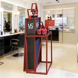 Expositor Profesional para Productos de Cuidado del Cabello, Estante de Metal Moderno para Tiendas Minoristas, Promoción de Marca - Product Image 1