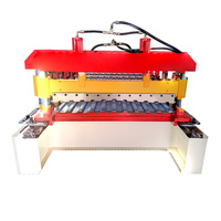 Machine de formage à froid de tuiles de toit à profil trapézoïdal à commande PLC automatique haute vitesse pour la construction de maisons