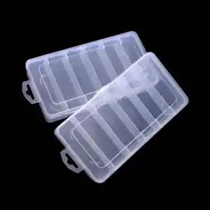 6 Grids Adjustable Transparent Plastic Storage For Small Component Jewelry Tool Box Bead Pills Organizer Nail Art Tip