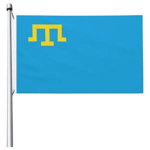 Krimtatarische Flagge 3x5Ft 100D Hochwertige Maßgefertigte Flaggen Langlebiger Umweltfreundlicher Digitaldruck Party Bar Garten Dekoration - Product Image 1