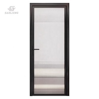 Puerta de Baño de Vidrio para Privacidad, Puertas Impermeables para Baños, Puertas Corredizas para Baño