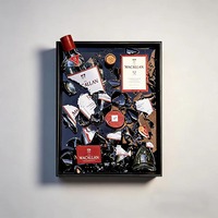 Cadres de rangement artisanaux en résine époxy avec images de bouteilles brisées, idéaux pour cadeaux de luxe en gros