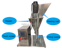 Machine à emballer de remplissage de tarière de poudre sèche semi-automatique 500g ABC/remplisseur de doseur de tarière manuelle 50g