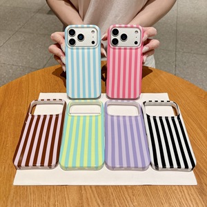 Custodia per telefono IMD a righe all'ingrosso per <span class=keywords><strong>iPhone</strong></span> 17 Pro Max, cover antiurto in TPU per <span class=keywords><strong>iPhone</strong></span> <span class=keywords><strong>13</strong></span> 14 Plus 15 16 a righe - Product Image 1