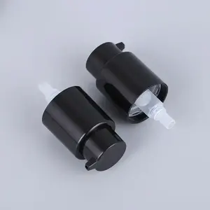 Venta de fábrica 24mm 24/410 Bomba dispensadora de <span class=keywords><strong>tratamiento</strong></span> de bloqueo izquierdo y derecho negro para loción de crema de suero Limpiador <span class=keywords><strong>facial</strong></span> - Product Image 3