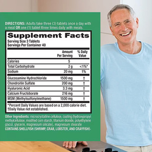 Comprimés de soins articulaires Glucosamine Chondroïtine MSM Comprimés Supplément de soutien articulaire Comprimés de glucosamine pour la santé des os - Product Image 3