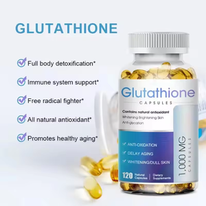 Cápsulas de <span class=keywords><strong>L</strong></span>-glutatión para Blanqueamiento de la Piel OEM, Suplemento Nutricional con Vitamina C, Cápsulas Blandas de <span class=keywords><strong>L</strong></span>-glutatión - Product Image 6