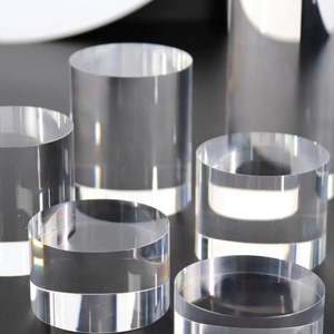 Verre optique en forme de demi-cylindre en quartz BK7 transparent de haute pureté, entièrement poli, avec revêtement saphir, pour équipement optique - Product Image 2