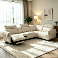 Ensemble de canapés modulaires en tissu, grand canapé d'angle pour salon, meubles inclinables avec haut-parleurs Bluetooth