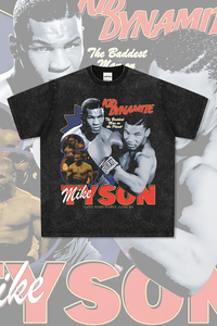 Mike <span class=keywords><strong>Tyson</strong></span> 100% algodón lavado con ácido camisas casuales bóxer de gran tamaño para hombre Camiseta gruesa de manga corta <span class=keywords><strong>precio</strong></span> de fábrica logotipo personalizado muestra gratis y entrega en 7 días - Product Image 5