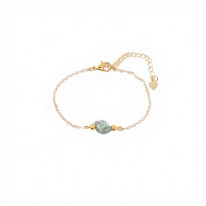 Hot Sell Children's <b>Gold</b> Plated Zinc Alloy Customize Natural Crystal Beads <b>Rose</b> Quartz Bracelet-Gift for Wedding Occasions - Product Image 4