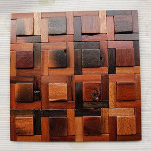 Paneles de Pared 3D de Madera Maciza de Acacia, Resistentes al Fuego y Duraderos, para Decoración de Paredes de TV en <span class=keywords><strong>Apartamentos</strong></span> y Villas Modernas - Product Image 3