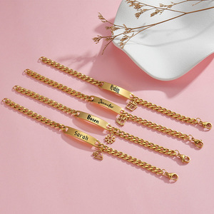 SongYi Unisex Acero inoxidable 18K Chapado en oro Placa de metal Forma de mariposa Pulsera