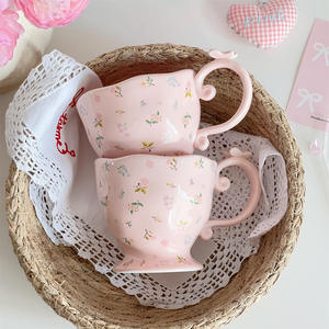 Tasses en céramique mignonnes et créatives, design simple, grande capacité, pour usage domestique - Product Image 5