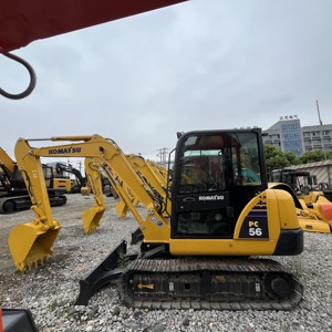 Mini Excavadora Hidráulica Usada Komatsu PC56 Original de 5 Toneladas, con Pocas Horas de Trabajo, Ideal para Construcción Pequeña, en Venta - Product Image 4