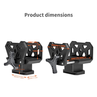 Adaptateur universel à dégagement rapide pour plaque de fixation, pince de maintien métallique pour la chasse et le tir en extérieur, produits de tir