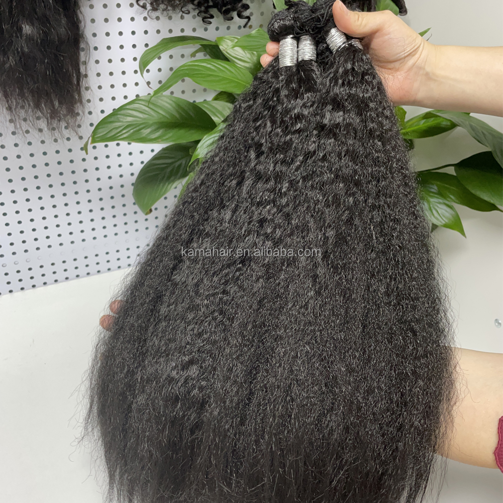 Vast Hair KAMA Blended Human Hair Weft Soft Mixed Blend Hair Afro Kinky Hair Weft Hair Extensions for Black Hair Women thumbnail 4