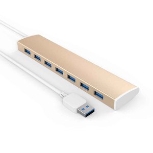 Sıcak satış 7-Port ince alüminyum <span class=keywords><strong>USB</strong></span> 3.0 <span class=keywords><strong>Hub</strong></span> 5Gbps veri transferi şarj Splitter fonksiyonu <span class=keywords><strong>Ethernet</strong></span> kullanımı için 3.0/2.0 <span class=keywords><strong>USB</strong></span> <span class=keywords><strong>Hub</strong></span> stok - Product Image 4