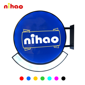 Insegna Luminosa Rotonda NIHAO OEM, Lightbox Acrilico Bifacciale con <span class=keywords><strong>Piccolo</strong></span> Lightbox e Servizio Rapido di Campionatura - Product Image 1
