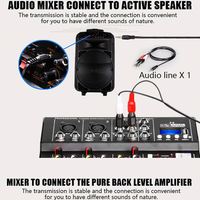 Mini mélangeur audio professionnel F4 avec 4 canaux, interface USB, parfait pour l'enregistrement de karaoké à domicile