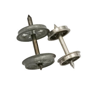 HO Scale 1:87 CNC مجموعة عجلات قطار سبائك الزنك مع البطانات الفولاذ المقاوم للصدأ نوع الأسلاك EDM - Product Image 3