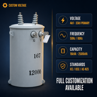 Transformateurs de puissance industriels immergés dans l'huile, triphasés, de moyenne et haute tension, 5 kVA-1000 kVA