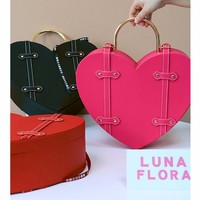 Nouvelle boîte cadeau vide en cuir pour la Saint-Valentin, petite boîte à parfum pratique, boîte cadeau pour mariage, boîte cadeau d'affaires