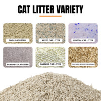 Litière pour chat en gros avec un bon effet désodorisant et de nombreuses senteurs personnalisables, litière pour chat au tofu