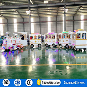 Mini-tram touristique sans rails à prix d'usine, certifié CE, 27/40 places, garantie 12 mois, train électrique terrestre pour adultes pour centres commerciaux - Product Image 4