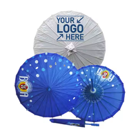 Parasol pliant artisanal en papier huilé/tissu de soie, diamètre 82 cm, avec cadre en bambou, imperméable, style classique chinois et japonais, pour l'art, la danse et les fêtes