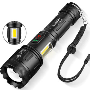 Lampe de poche tactique led étanche, 7 modes, <span class=keywords><strong>flash</strong></span> Xhp160 USB rechargeable, lampe de poche de camping en plein air, 10000 lumens - Product Image 6