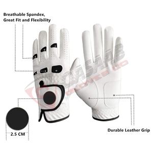 Blue-Color Bests Quality Professional-Printed Logo Custom Breathable <b>Men</b> Women Genuine-Cabretta Leather Golf <b>Gloves</b> - Product Image 5