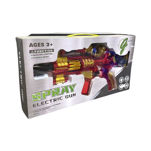 Pistola eléctrica de juguete de agua roja para niños, Material plástico ABS, nuevos efectos de luz y sonido, certificado CPC para juegos al aire libre - Product Image 1