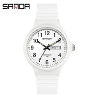 Montres de sport pour enfants Sanda 6060 de haute qualité, analogiques, avec cadran en résine Hardlex, mouvement à quartz japonais, résistantes à l'eau 3BAR