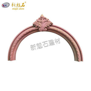 New Magic Stone Grc Decorative <b>Arch</b> For Outdoor European Style Door <b>Frame</b> Colored Artificial Sandstone Component - Product Image 1