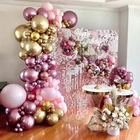 30 ballons en latex métallisé argenté, chromé, doré et violet de 10 pouces, recyclables et durables, pour Halloween, baby shower, fête des mères, Noël