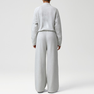 <span class=keywords><strong>Conjunto</strong></span> de Sudadera <span class=keywords><strong>para</strong></span> <span class=keywords><strong>Mujer</strong></span> con Pantalones Anchos de Cintura Alta y Corte Holgado, Ropa de Yoga y Fitness <span class=keywords><strong>para</strong></span> Otoño/Invierno, <span class=keywords><strong>Conjunto</strong></span> Térmico - Product Image 2