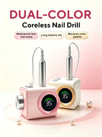 Perceuse à ongles électrique professionnelle sans fil, rechargeable par USB, 35000 tr/min, puissante, personnalisable, en acier inoxydable, sans balais, pour pédicure, vente en gros