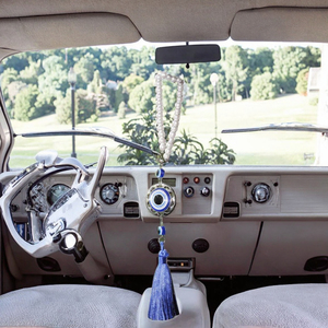 Devil's Eye Blue Crystal Dreamcatcher Pendant <b>Car</b> Interior Accessory for Rear View <b>Mirror</b> Decoration for Gift - Product Image 3