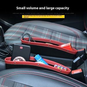 Sac de rangement pour fente latérale de siège de voiture en cuir PU, organisateur de rangement pour espace vide, vente chaude - Product Image 2