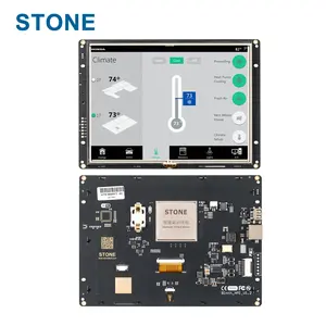 STONE 8 Inch 800*600 Programmable Simple Commands Through UART Port Touch Screen TFT LCD