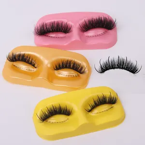 2024 Super Popular Human Hair Fluffy Mink Lashes with Spike Strip Lashes That Look like Eyelash Extensions