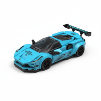 Set de Construcción de Superauto Serie Contenedor, Modelo Clásico de Coche de Carreras Modificado, Juguete de Ensamblaje DIY, Coleccionable para Exhibición 8856